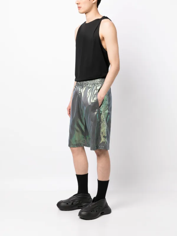 Doublet Hologram Lamé Bermuda Shorts - Farfetch