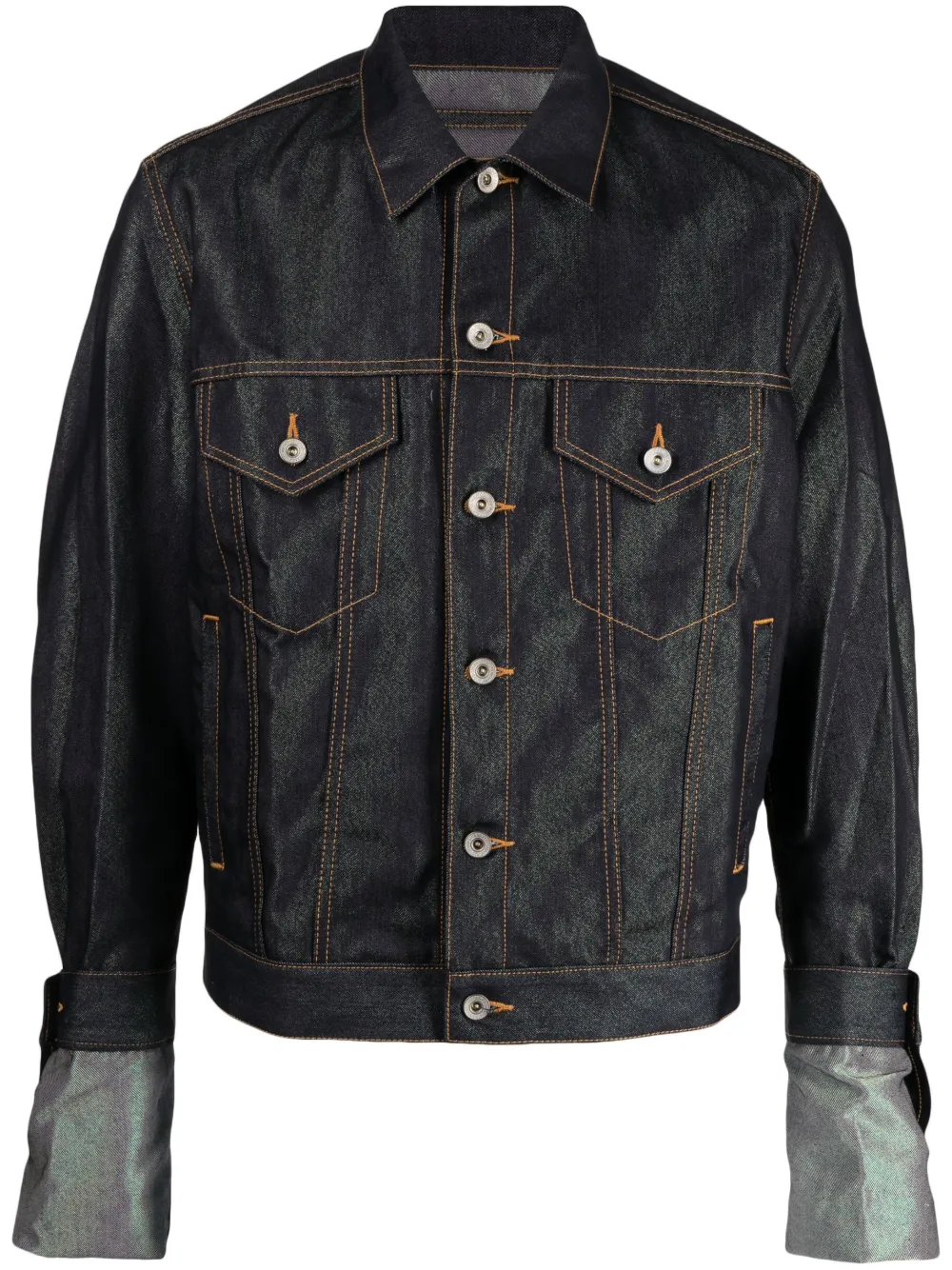 Denim full shop sleeve jacket