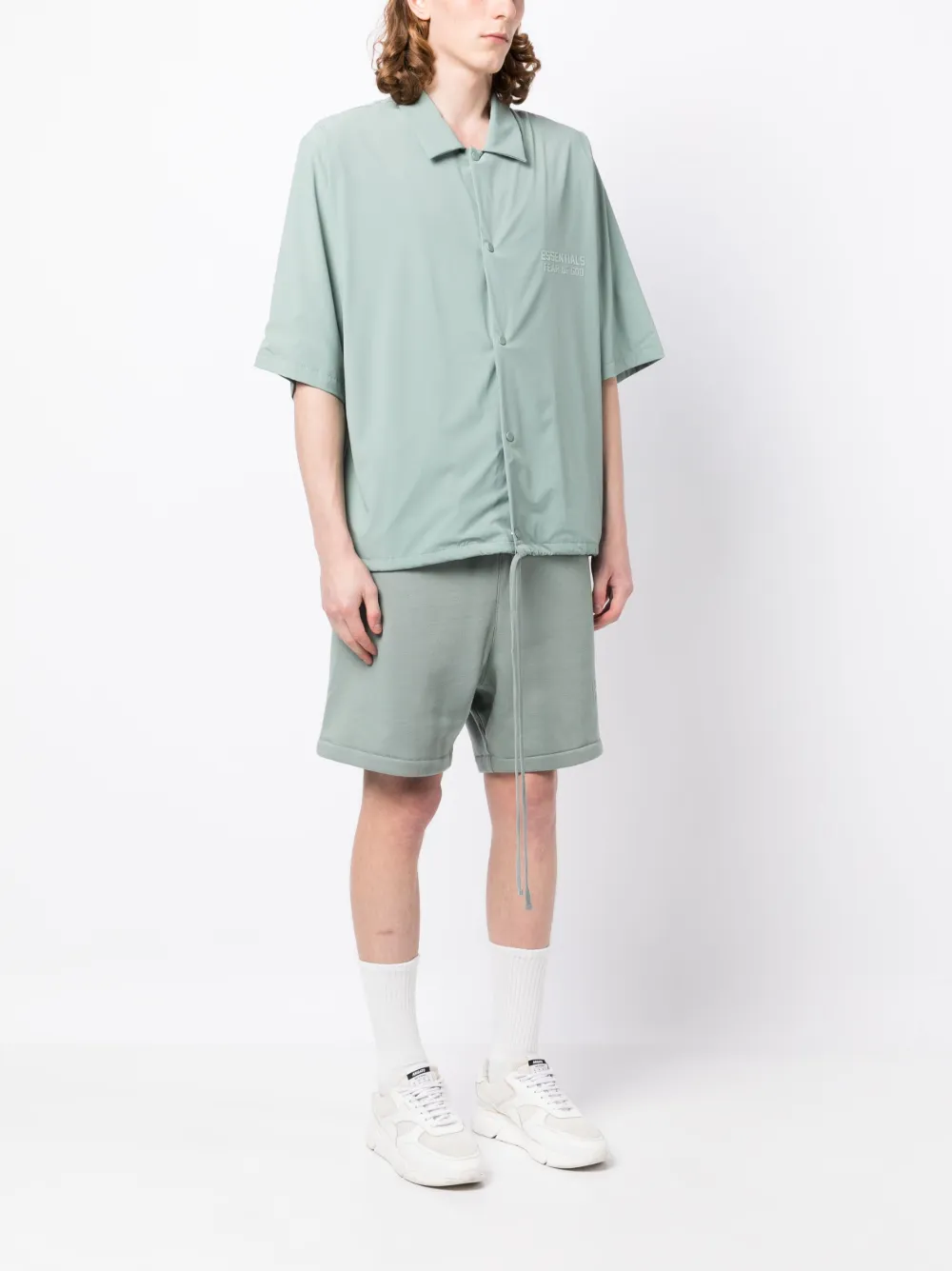 FEAR OF GOD ESSENTIALS Overhemd met logo Groen