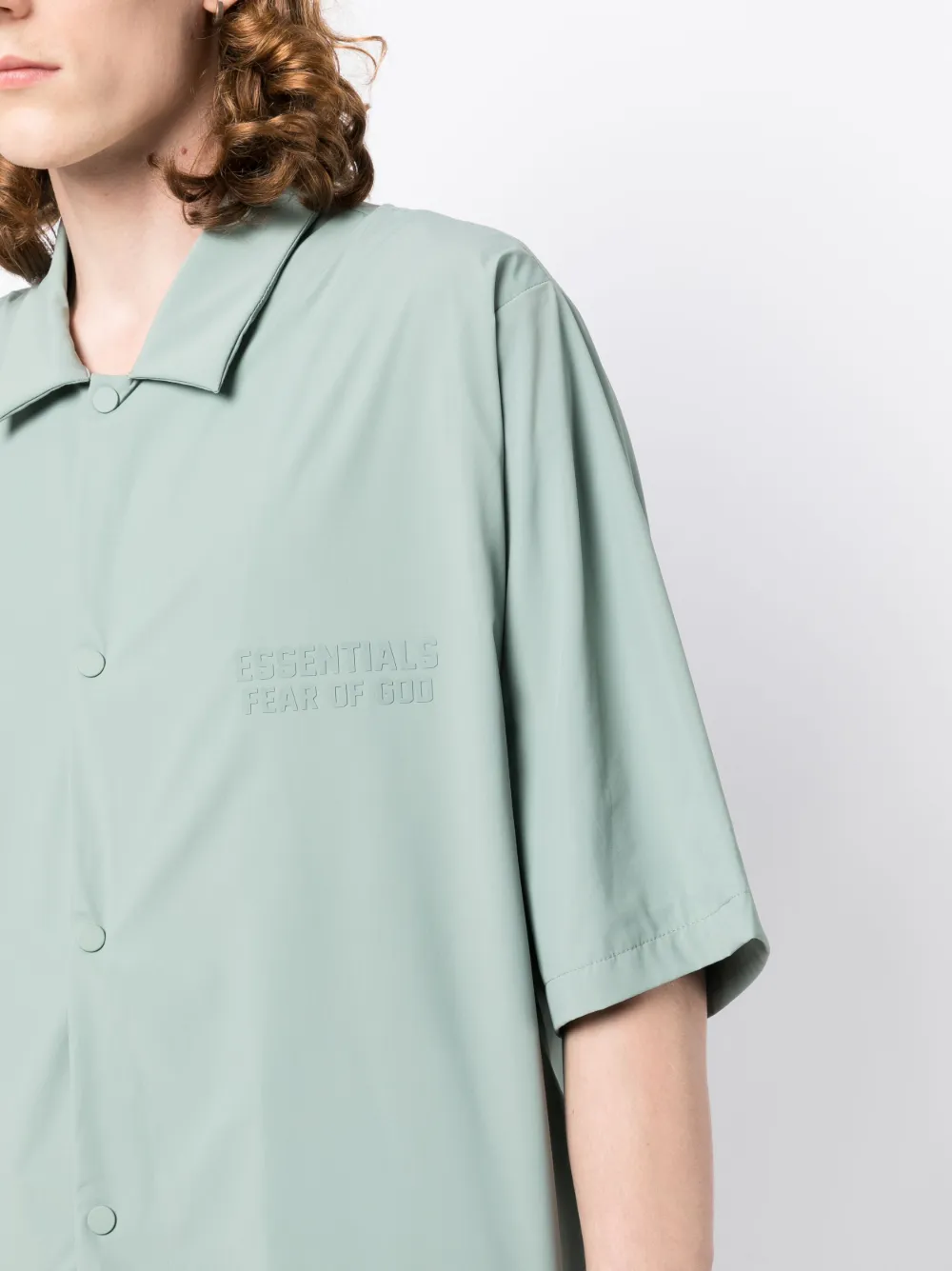 FEAR OF GOD ESSENTIALS Overhemd met logo Groen