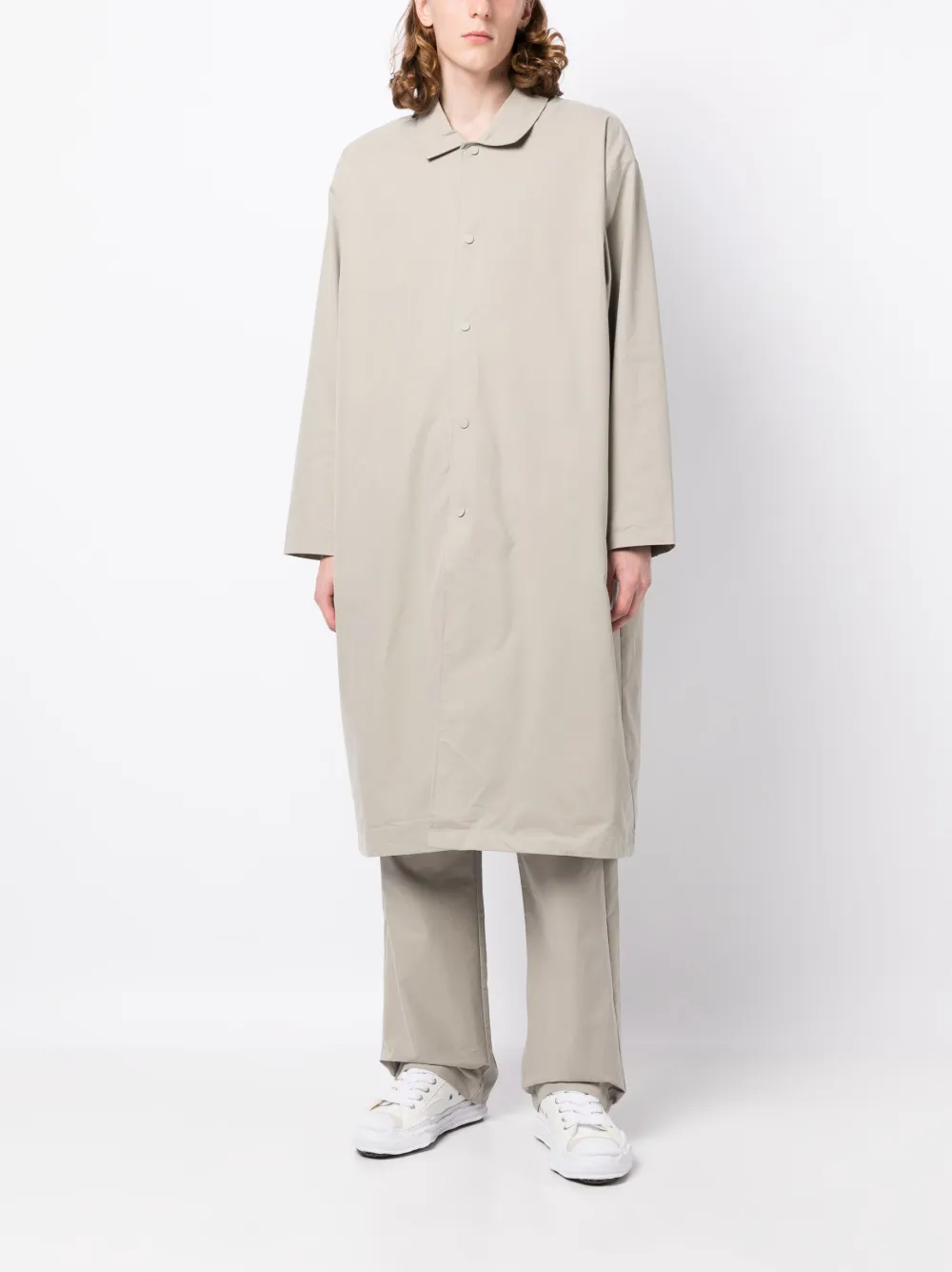  Fear Of God Essentials Twill-weave Single-breasted Coat - Green 