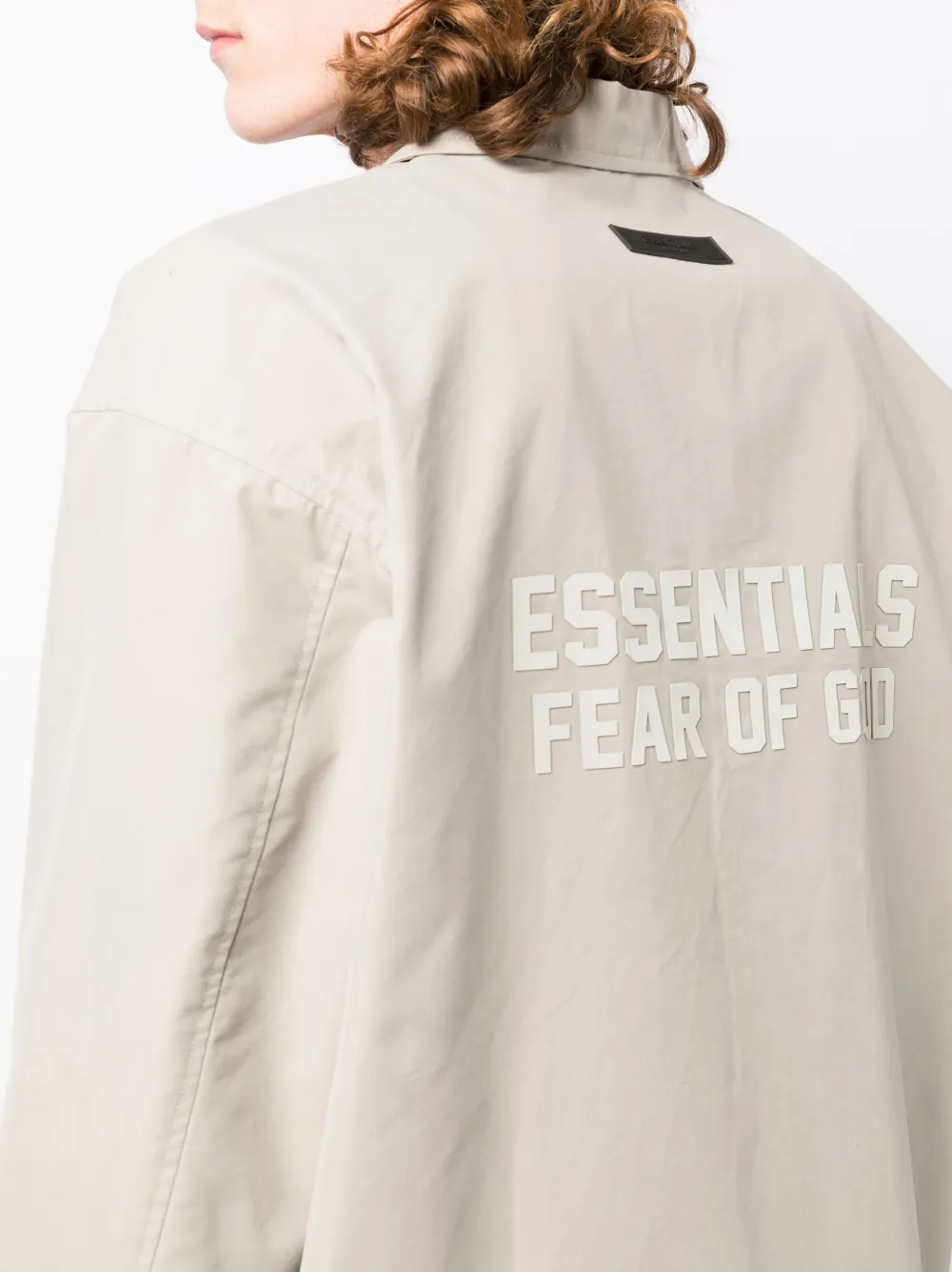 FEAR OF GOD ESSENTIALS Pak met enkele rij knopen Groen