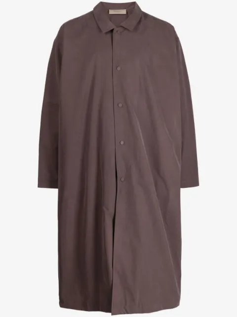 FEAR OF GOD ESSENTIALS twill-weave single-breasted coat