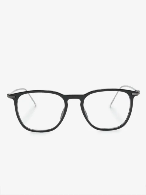 BOSS logo雕刻方框眼镜