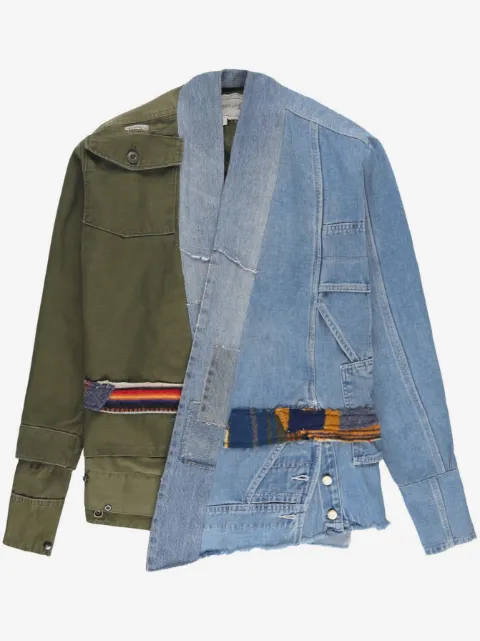 Greg Lauren asymmetric-design jacket