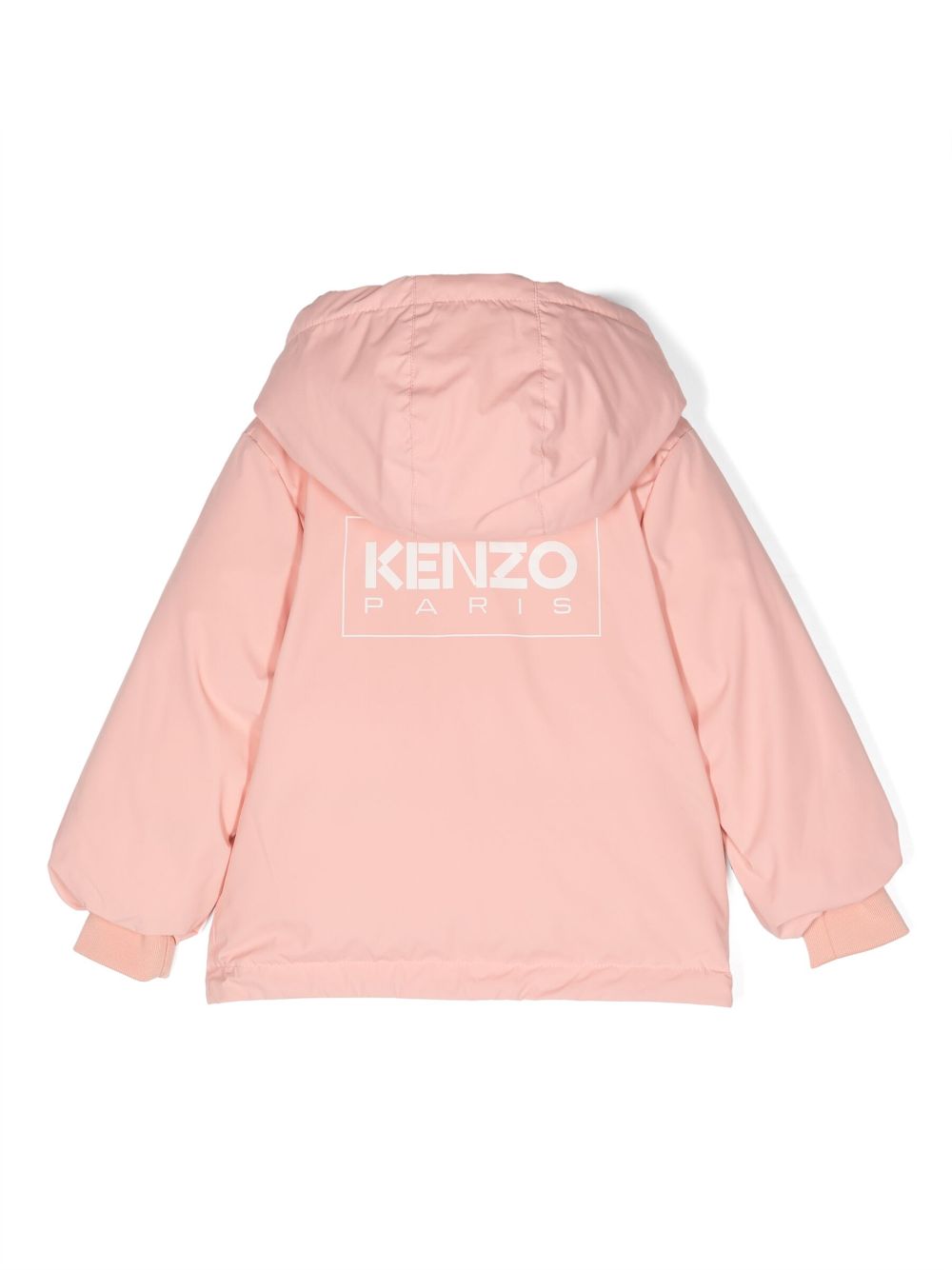 Shop Kenzo Logo-print Puffer Jacket In Pink