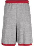 Undercover elasticated-waist cotton track shorts - Grey