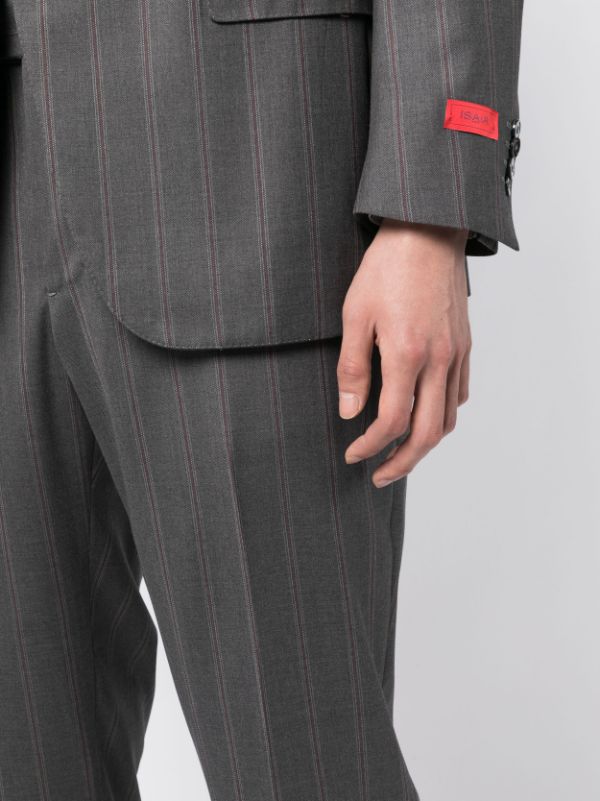 Isaia two-piece stripe-pattern Suit - Farfetch