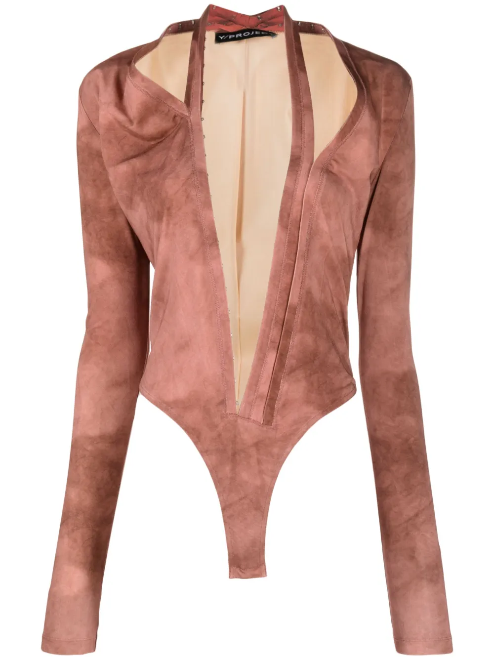 Y/project Tie-dye Cut-out Body In Pink