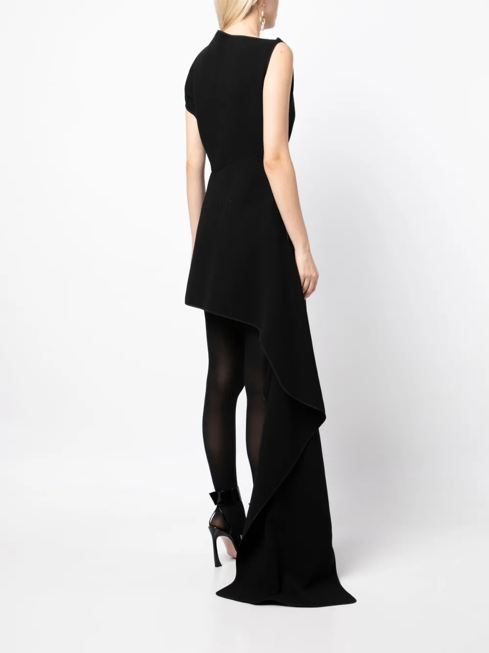 Shop Maticevski Indicative Cut Away Dress In Black