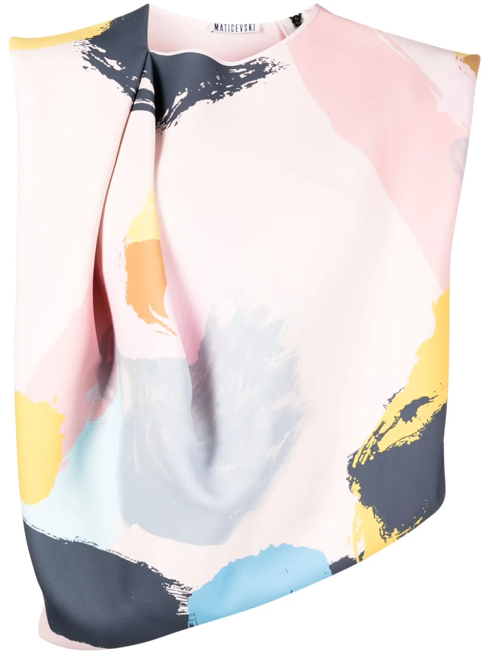 Maticevski Archetype Drape top | Pink | Image 1