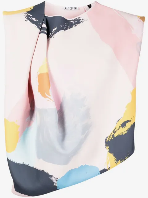 Maticevski Archetype Drape top