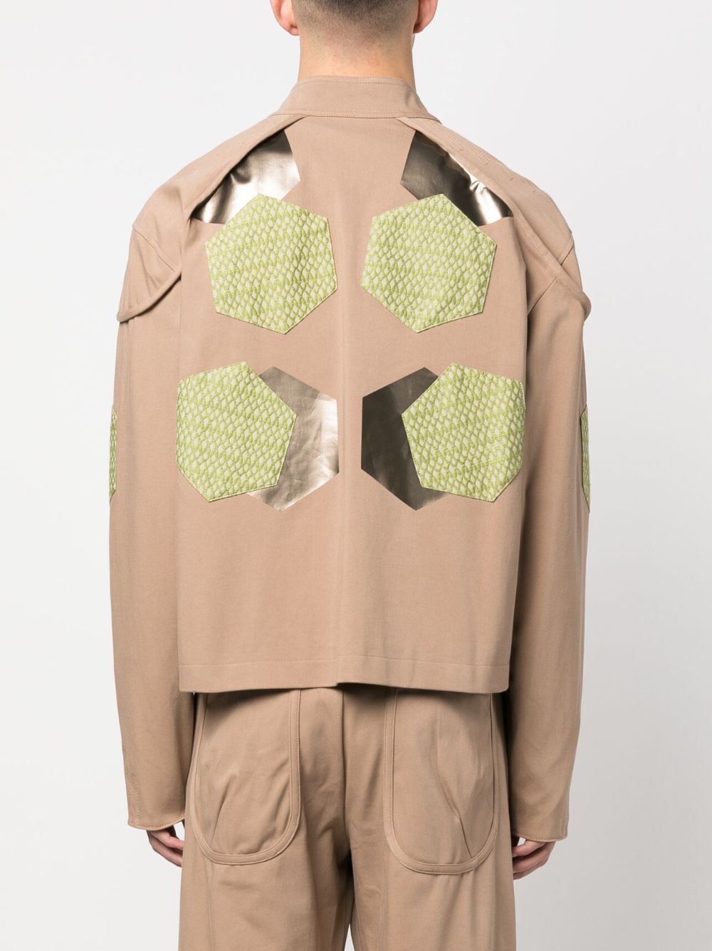 Kiko Kostadinov Dahn Applique Shirt Jacket - Farfetch