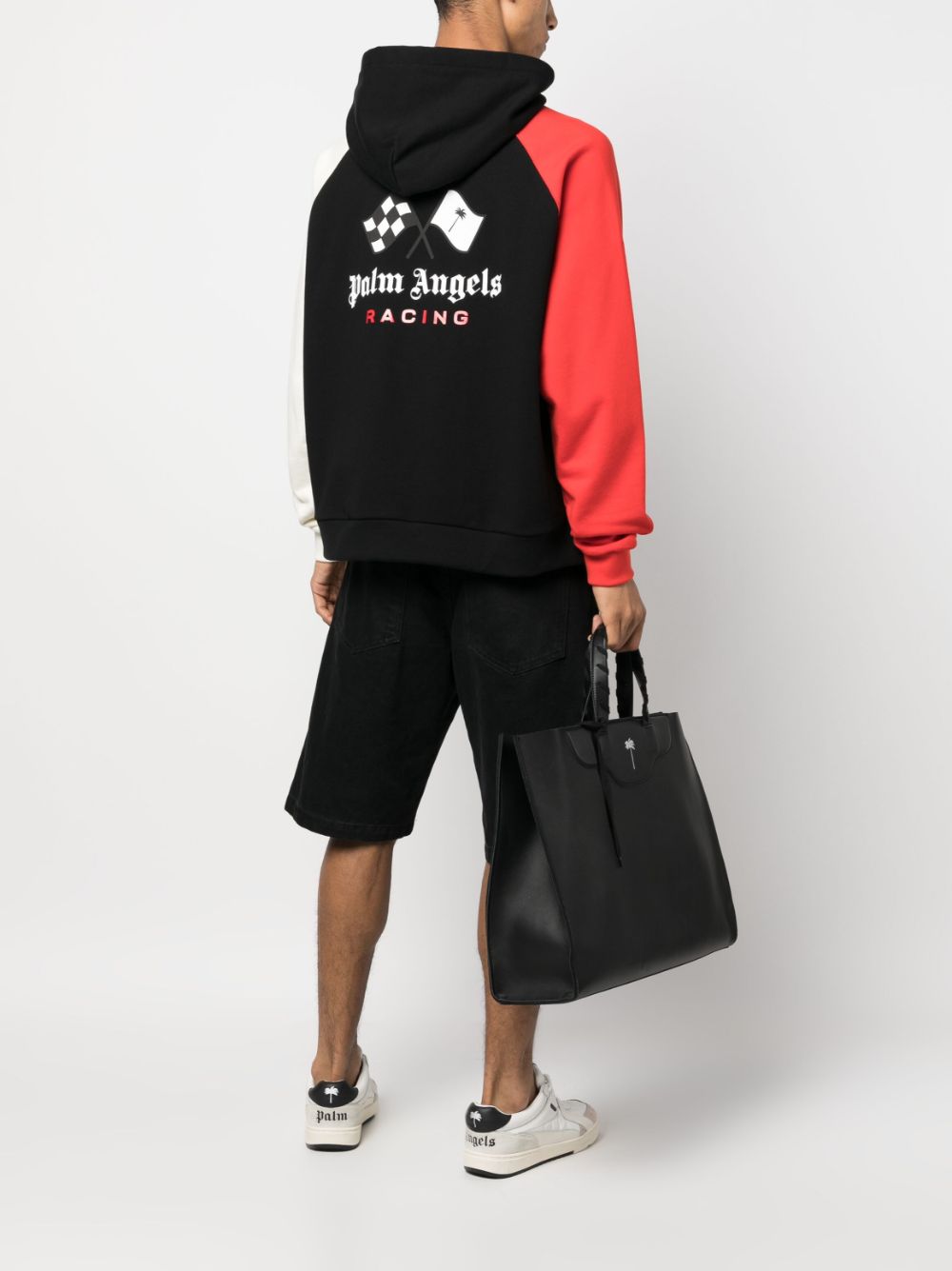 Palm Angels x HAAS F1 Team hoodie met print - Zwart