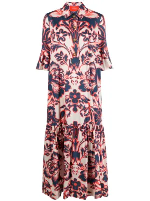 La DoubleJ Good Witch Midi Dress | Blue | FARFETCH NZ