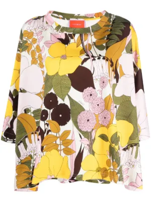 Stella McCartney ステラ・マッカートニー フローラル シルクブラウス