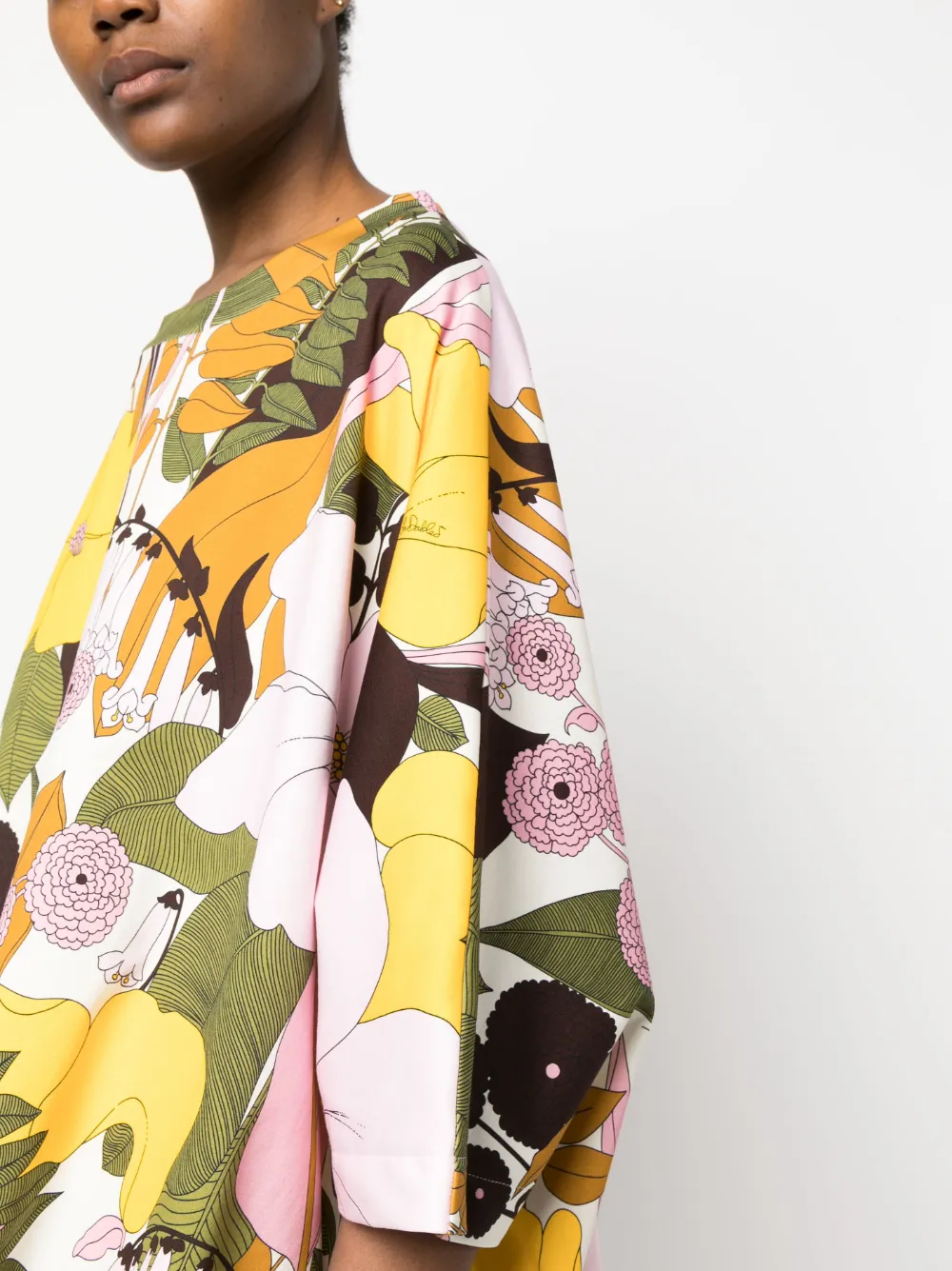 La DoubleJ Tuniek met bloemenprint Roze