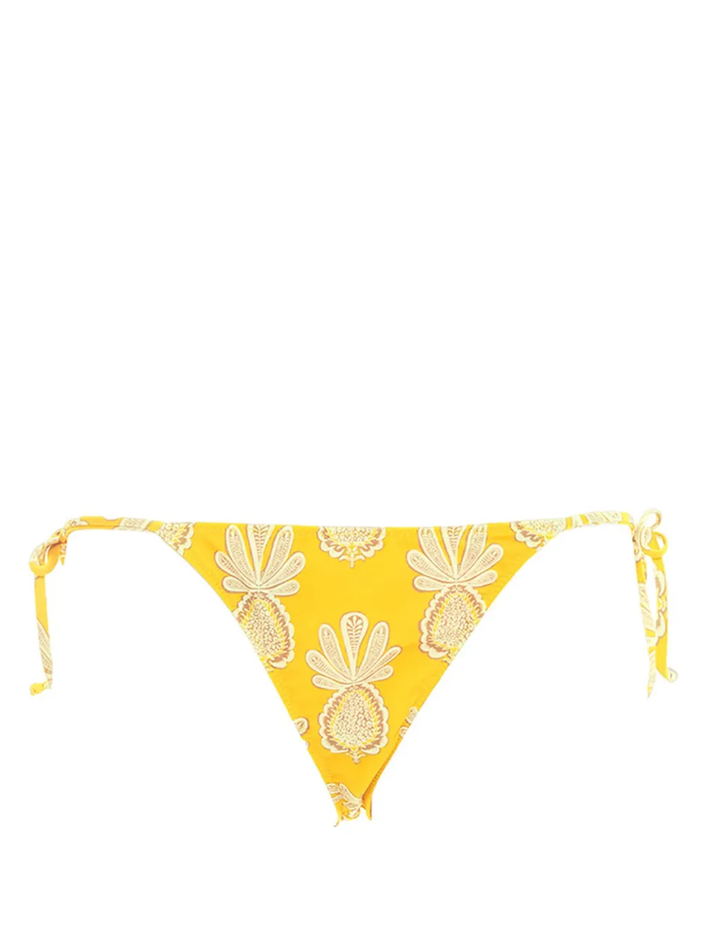 La Doublej Pineapple-print Bikini Bottoms In Yellow