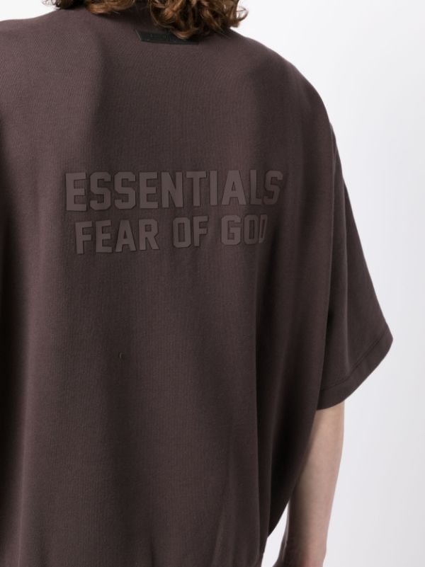 FEAR OF GOD ESSENTIALS drop-shoulder half-zip Shirt - Farfetch