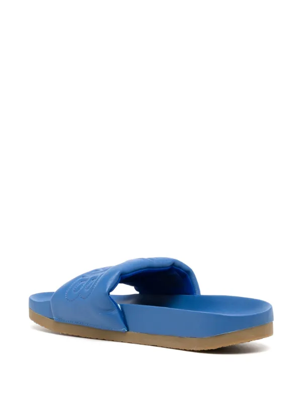 サンダル Ambush BMIC005S23MAT001 Slides Ambush Quilted leather slide sandals for Men - Black in UAE