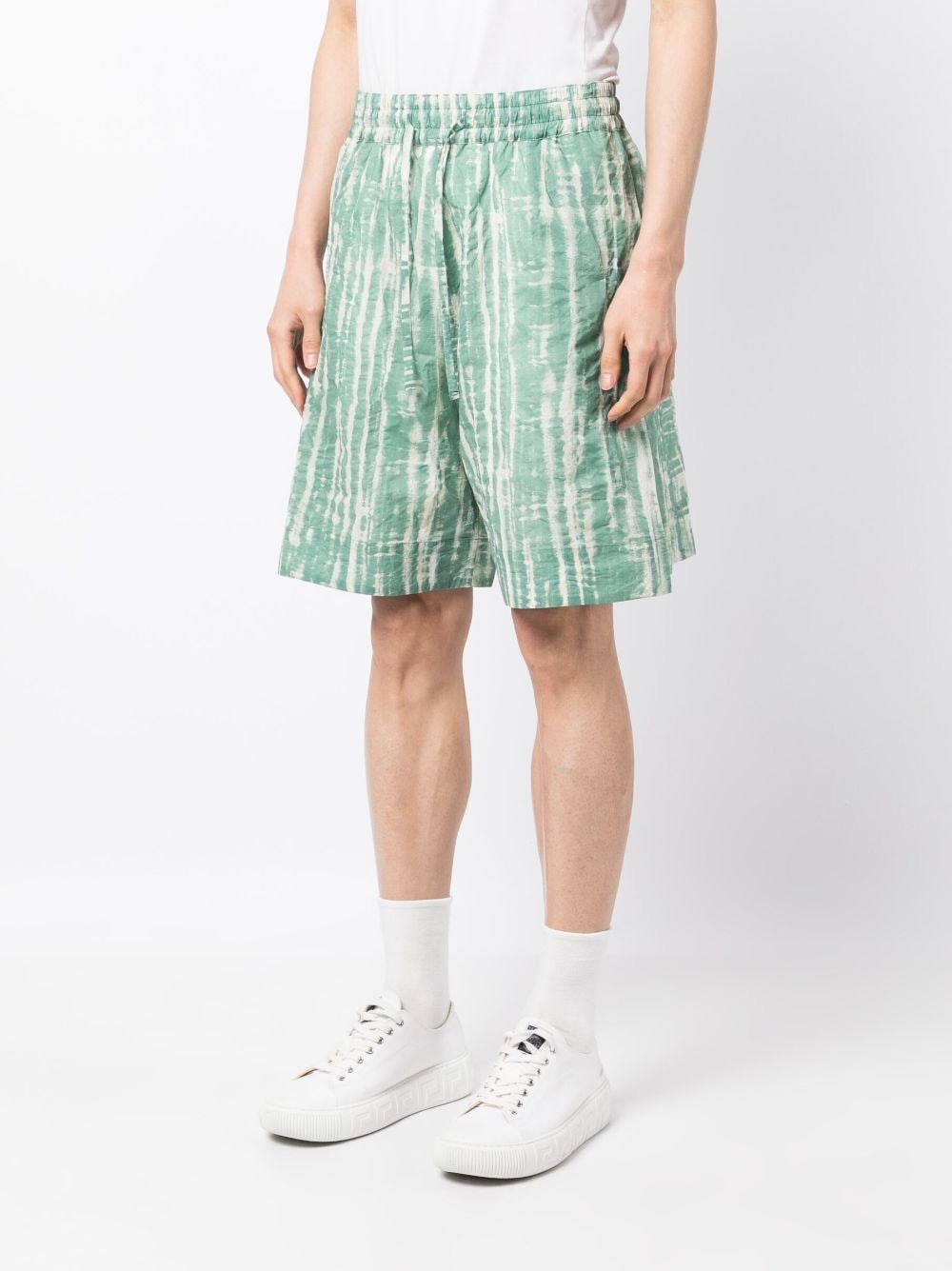 Shop Toogood Striped Bermuda Shorts In Grün