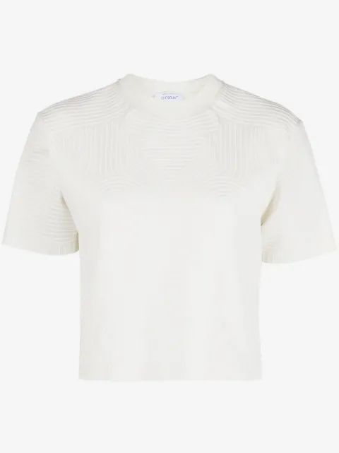 Off-White Camiseta de algodão com estampa