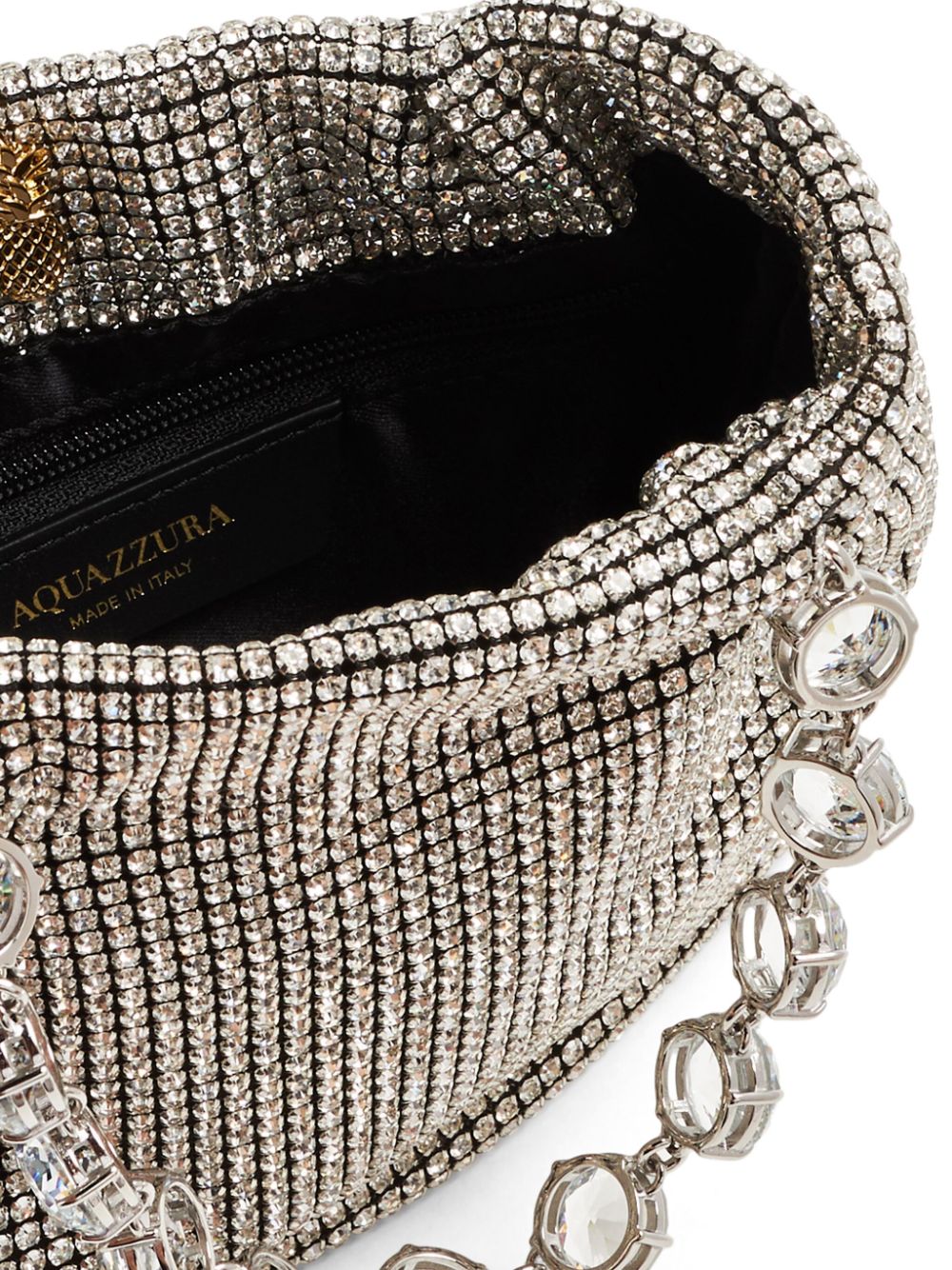 Aquazzura mini Galactic crystal-embellished tote bag Women