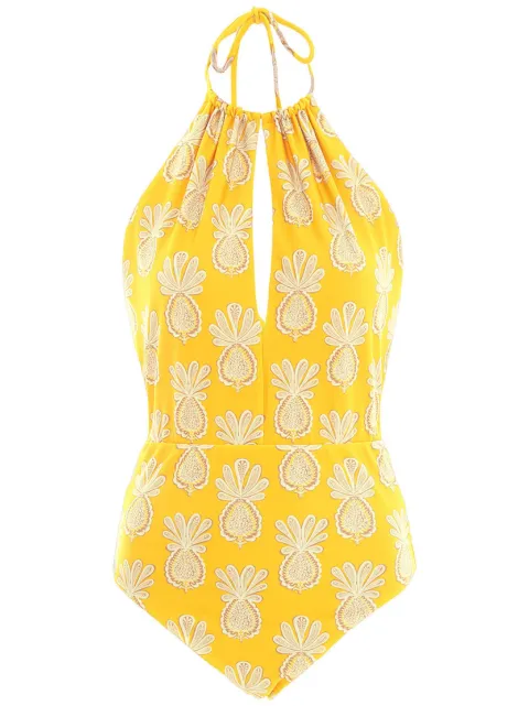 La DoubleJ Esther pineapple-print swimsuit