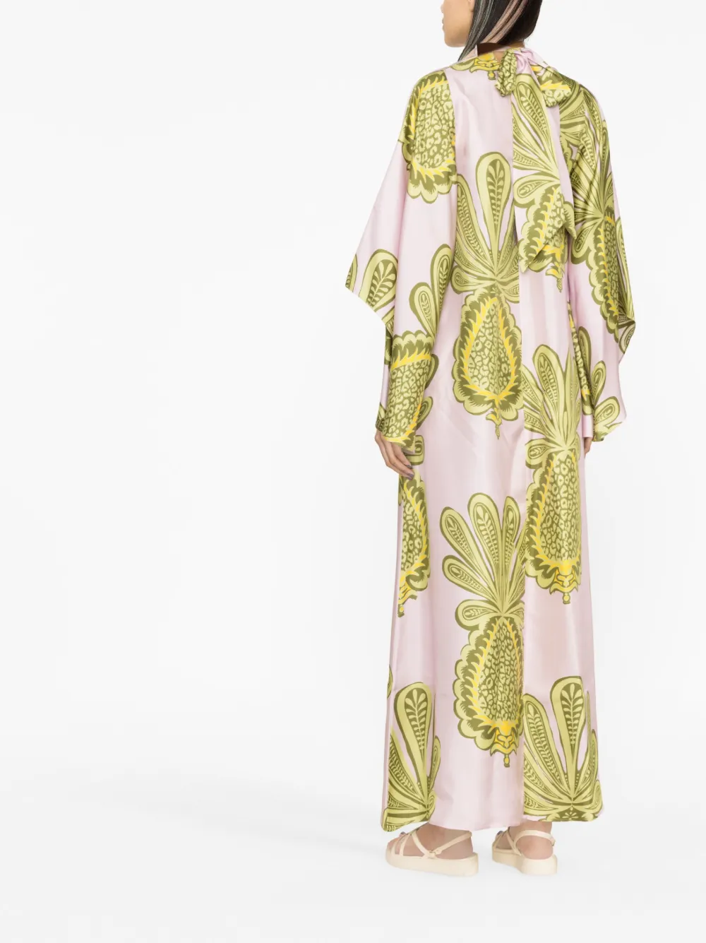 La DoubleJ Maxi-jurk met print Roze