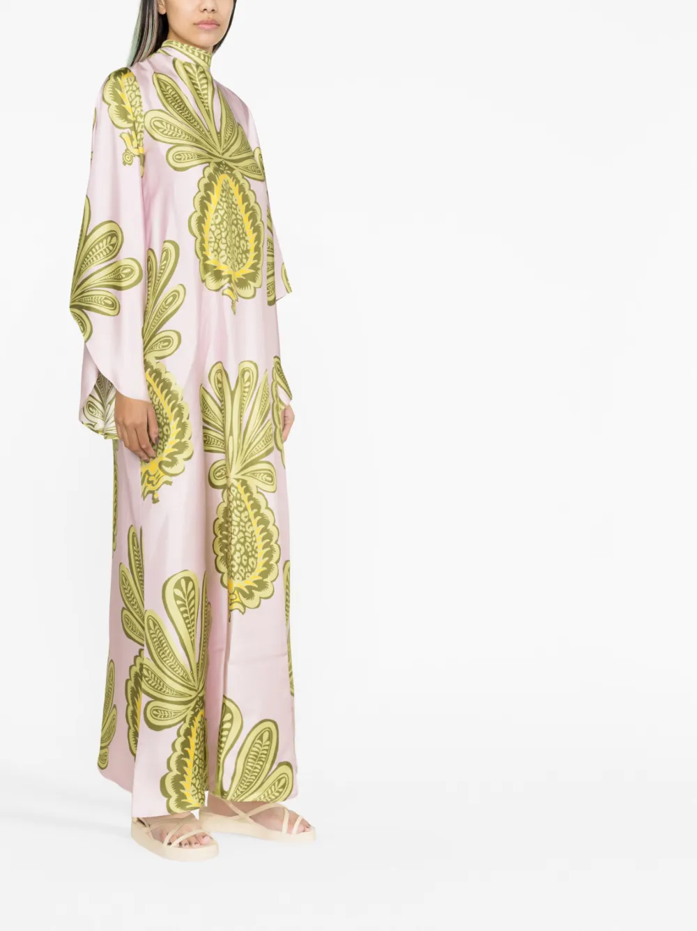 La DoubleJ Maxi-jurk met print Roze