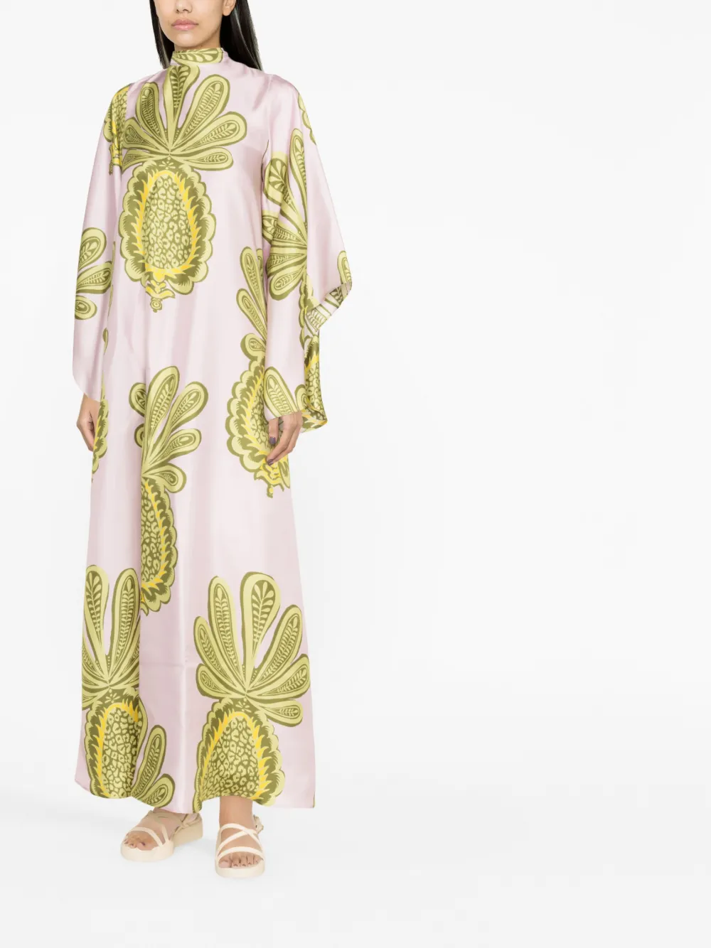 La DoubleJ Maxi-jurk met print Roze