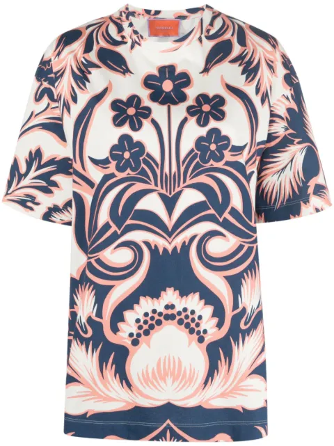 La DoubleJ T-Shirt mit Blumen-Print