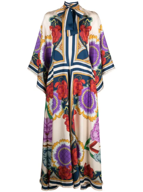 La DoubleJ Magnifico floral-print maxi dress