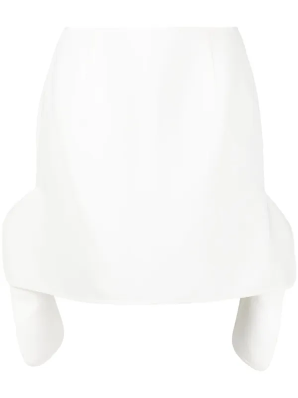 Maticevski Accelerate Asymmetric Skirt in White