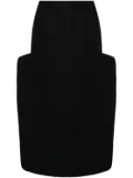 Maticevski Pureness Cut Away skirt - Black