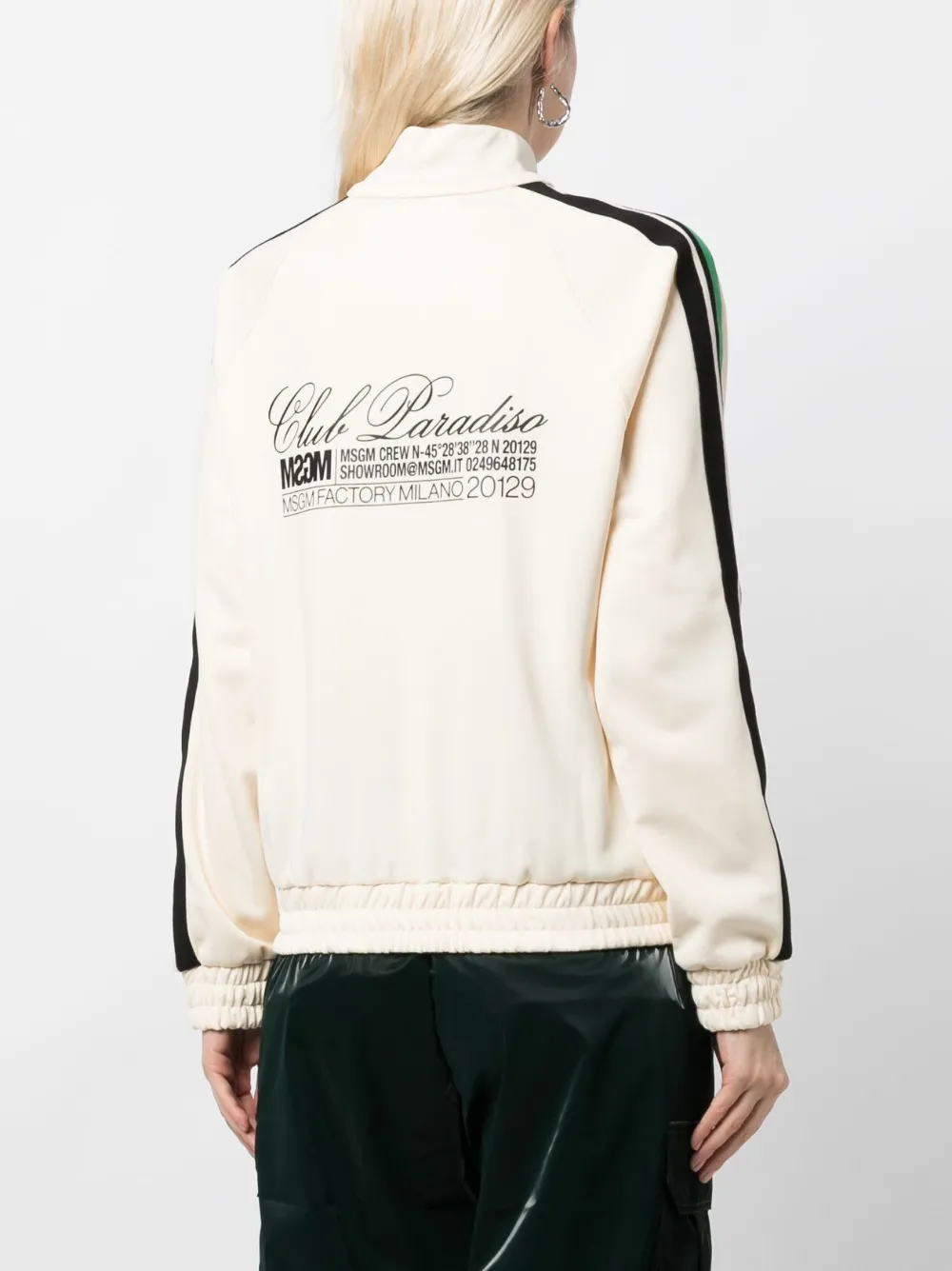 MSGM Sweater met logoprint Beige