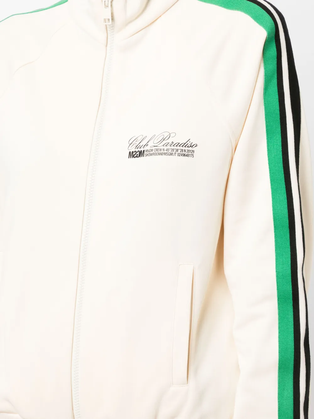 MSGM Sweater met logoprint Beige