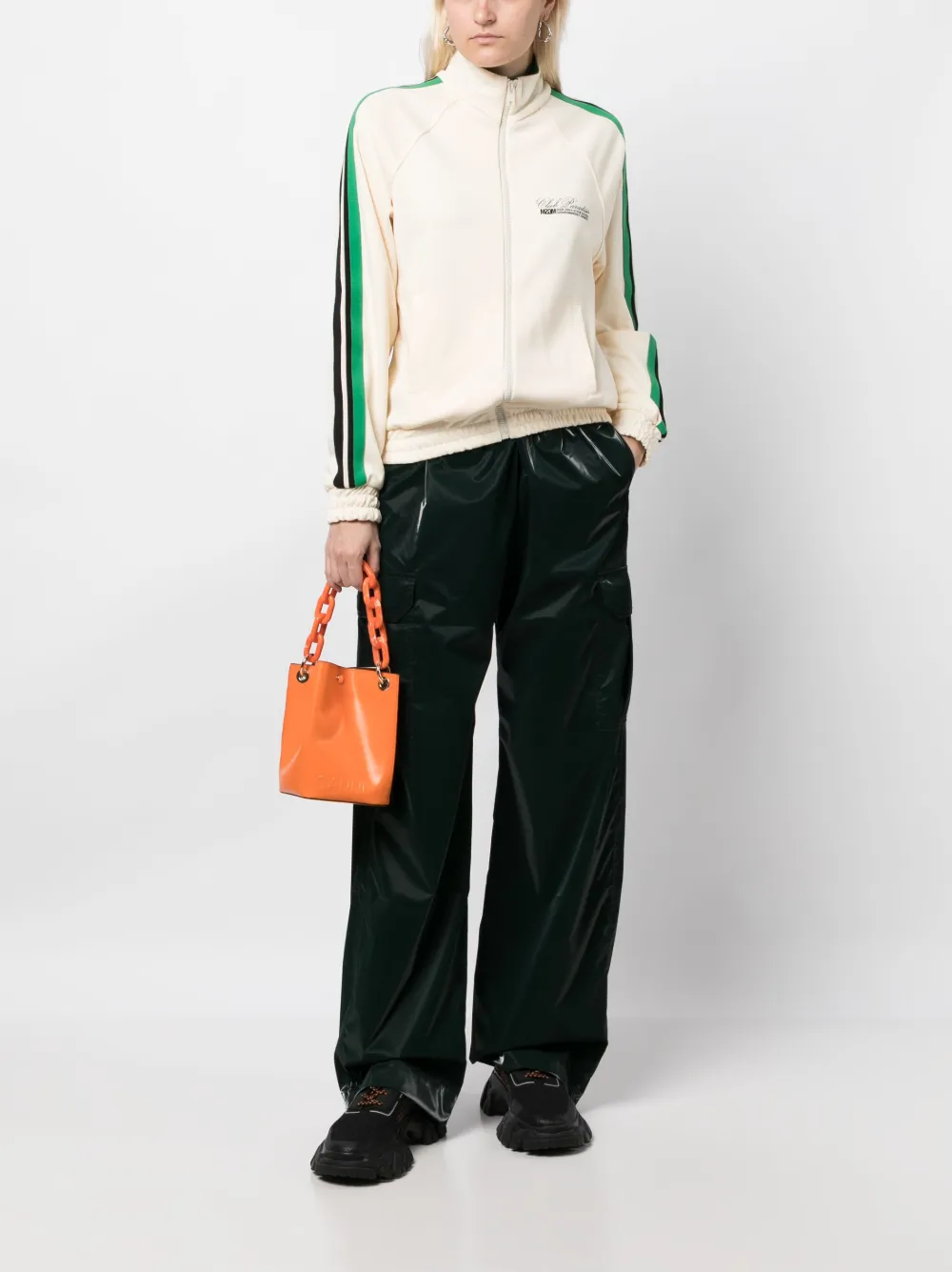 MSGM Sweater met logoprint Beige