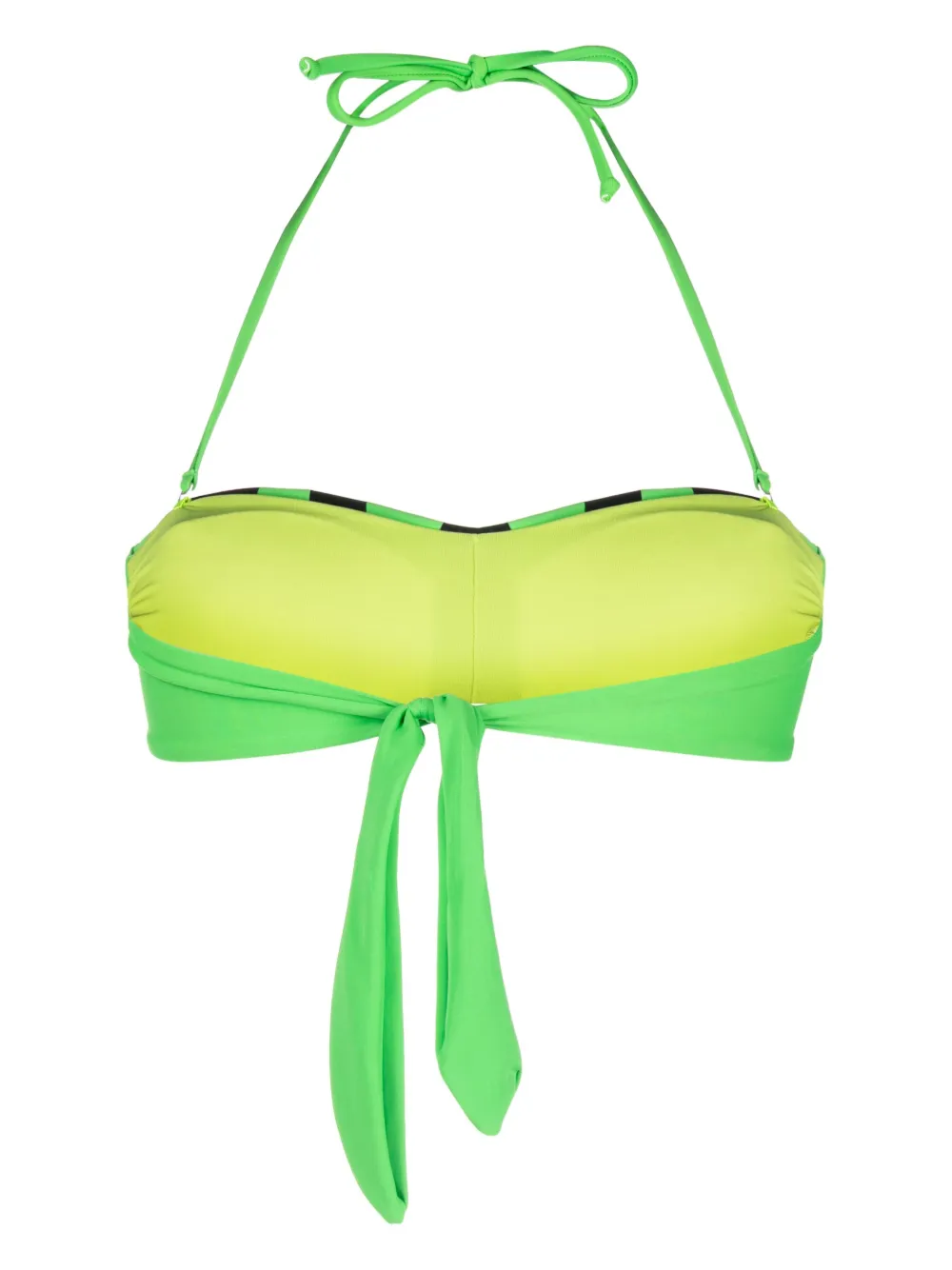 Moschino Bikinitop met logoprint - Groen