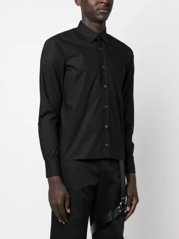 Tシャツ・カットソー RAF SIMONS SS22 LOGO PATCH SHIRT (221-256_100000010) Raf Simons logo-patch Shirt | Brown | FARFETCH