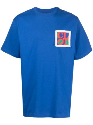 Thom Color-Block Logo Tee