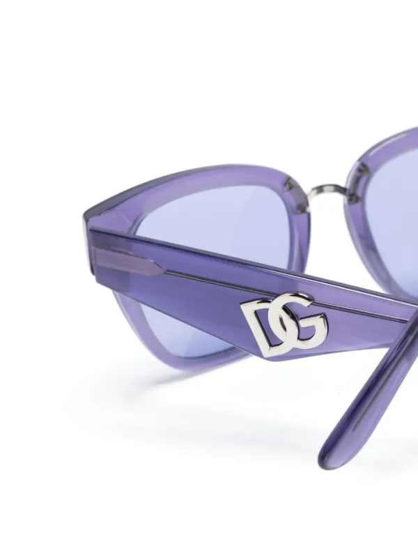 【DOLCE & GABBANA】DGロゴ キャットアイサングラス Dolce & Gabbana - Cat-Eye Sunglasses in Acetate with DG Logo