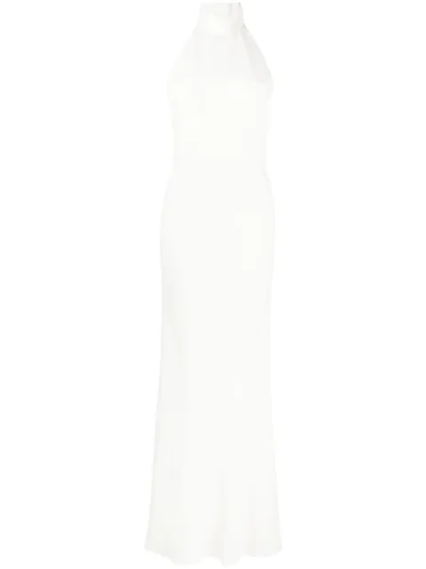 Alexander McQueen halterneck maxi dress