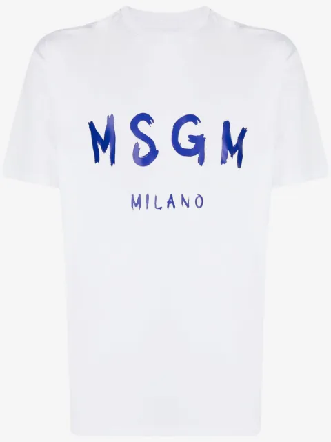 MSGM playera con logo estampado