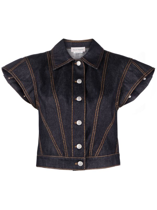 Alexander mcqueen 2024 denim jacket