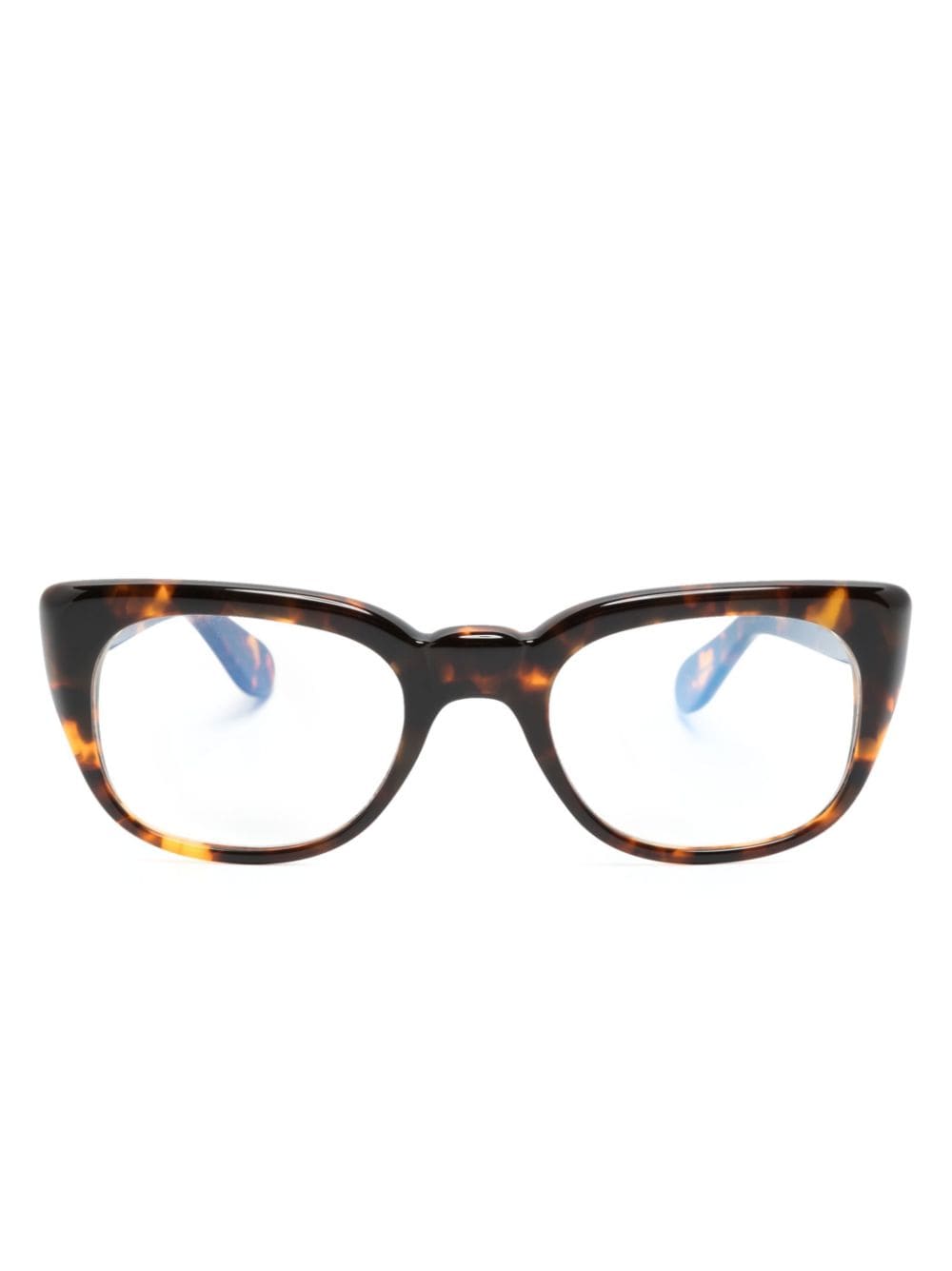 Lesca Date Square-frame Glasses In Blue