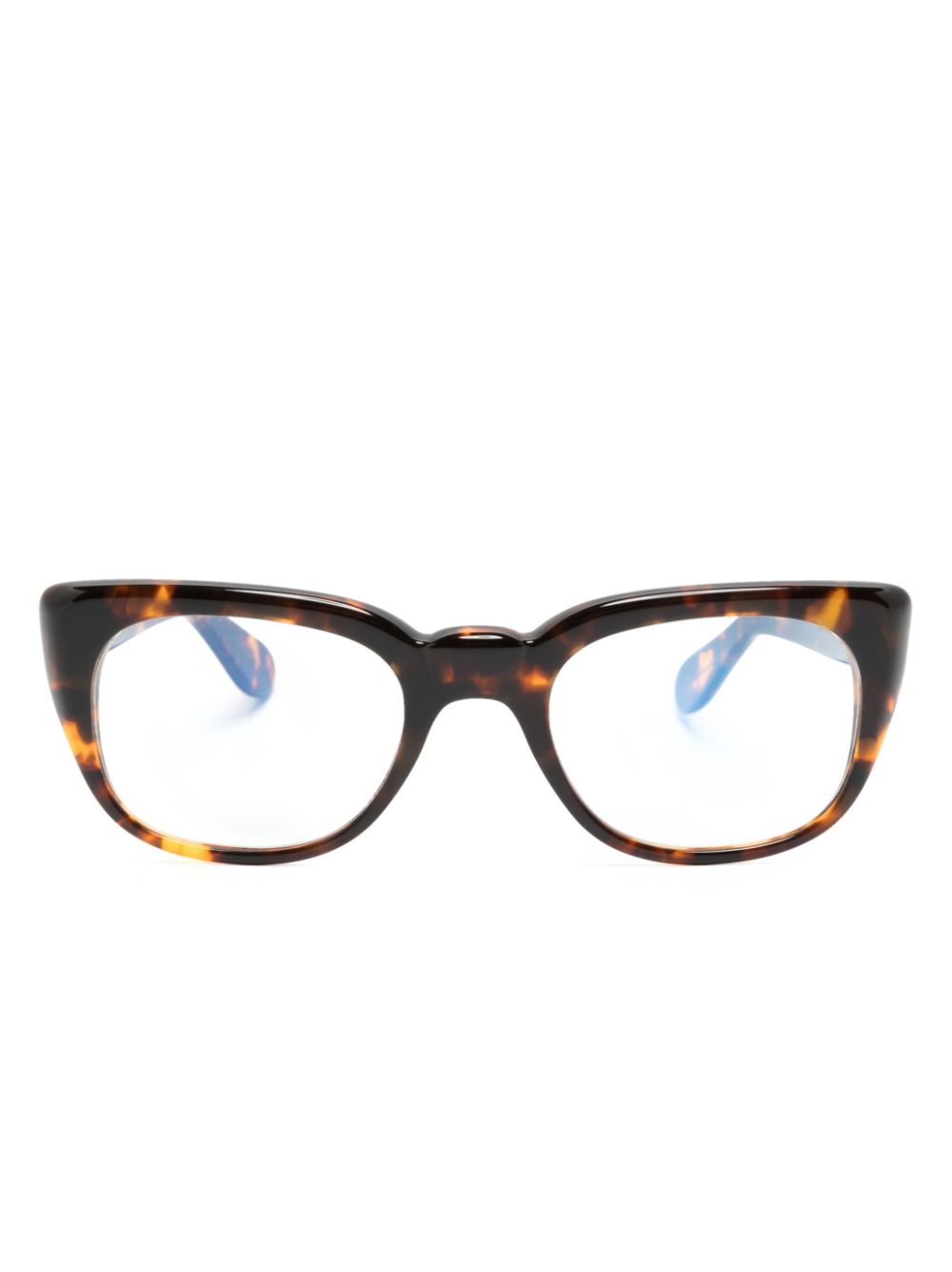 Lesca Date Square-frame Glasses In Blue