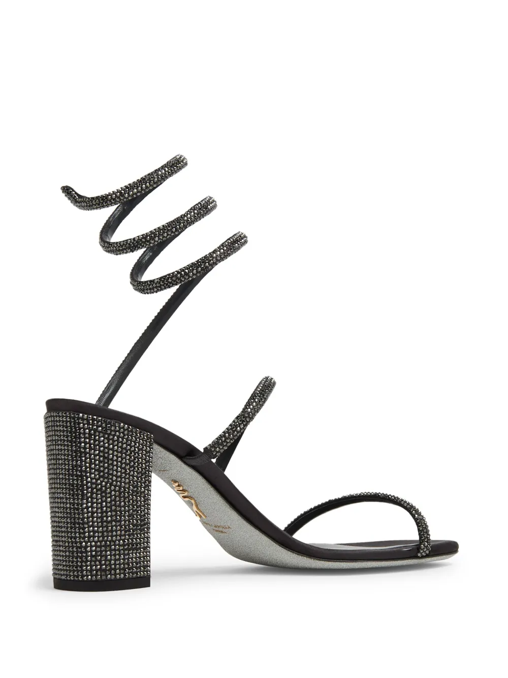  René Caovilla Cleo Crystal-embellished Sandals - Black 