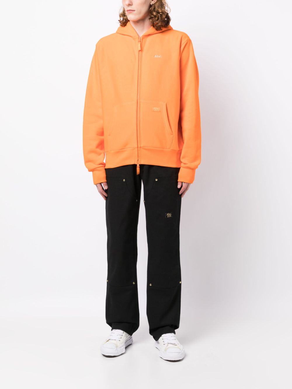 Advisory Board Crystals logo-print zip-up hoodie - Oranje