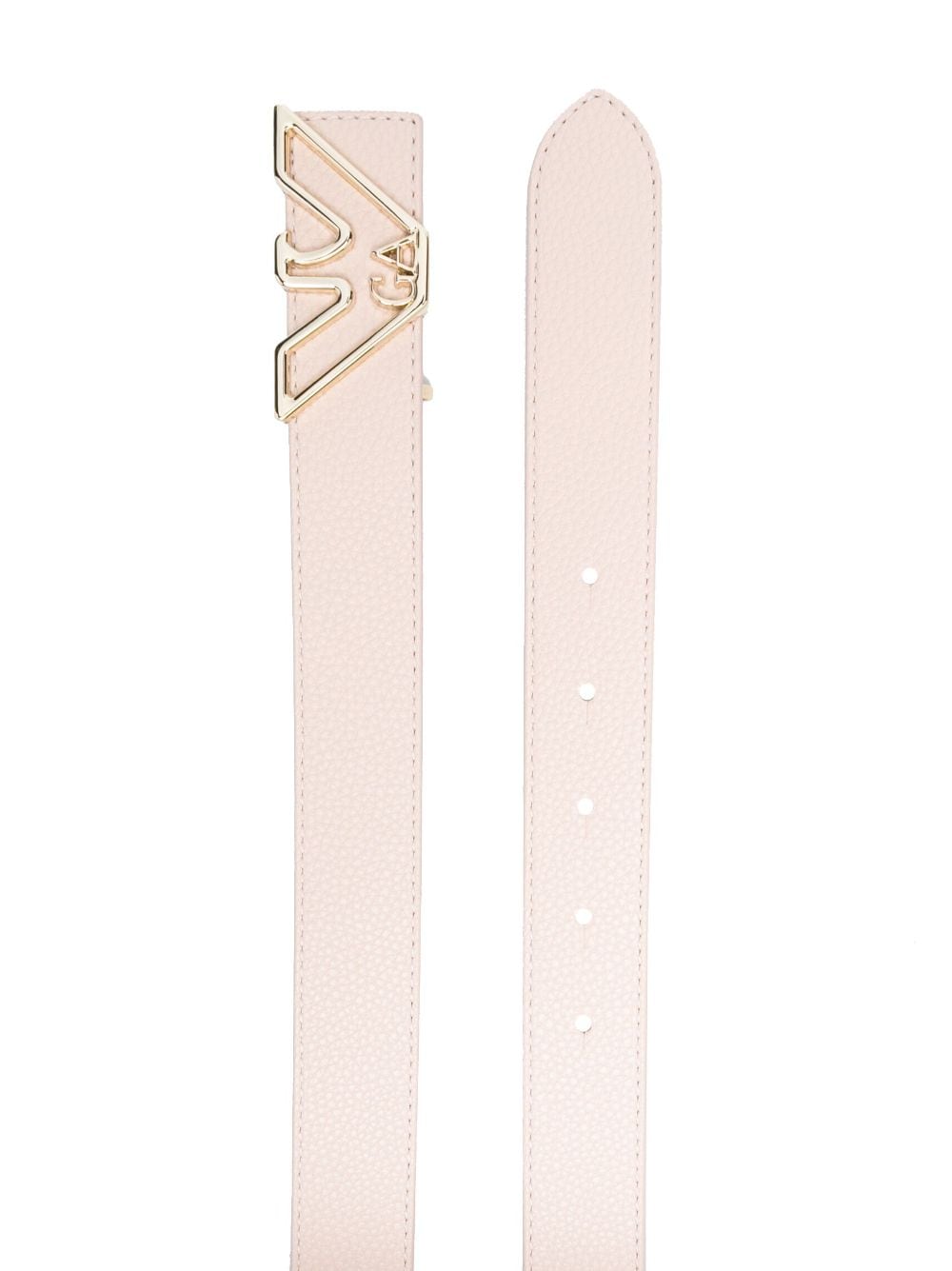 Emporio Armani logo-buckle belt - Beige